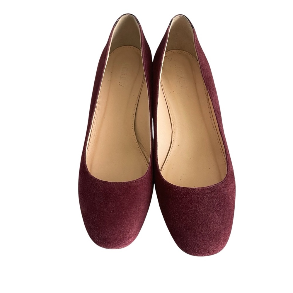J. Crew Evelyn Pumps Croc Embossed Block Heel - Size 8.5